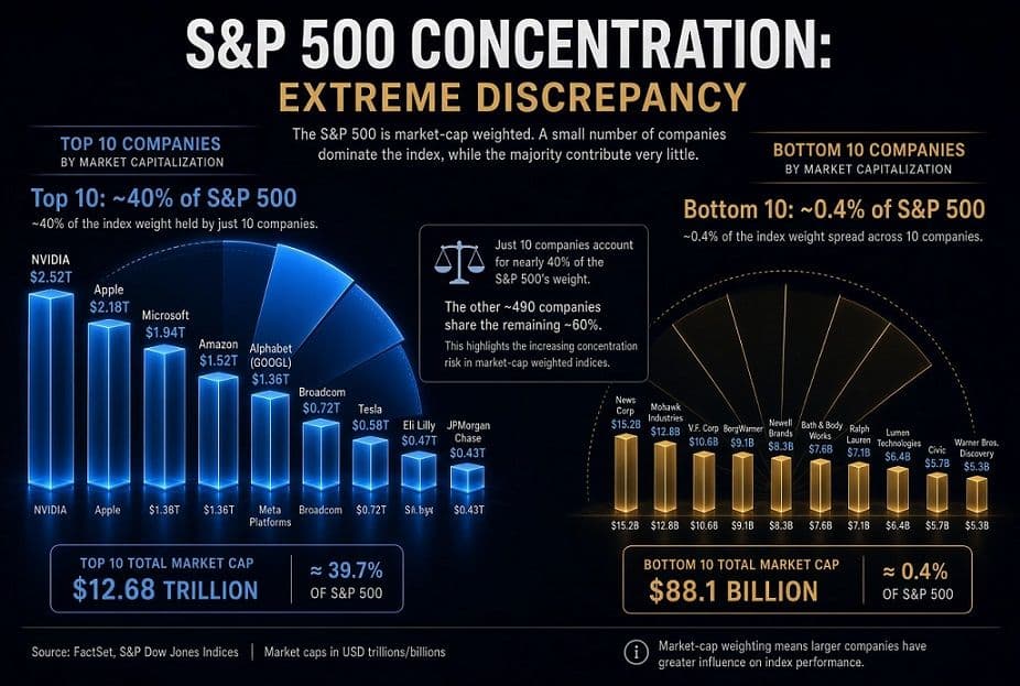S&P 500 Concentration: Extreme Discrepancy Between the Largest and Smallest Companies